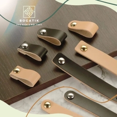 Tay nắm cửa tủ ngăn kéo tay nắm tủ chất liệu da PU cao cấp