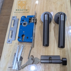 Khóa cửa tay gạt hợp kim kẽm hai màu sang trọng và hiện đại INDIANA