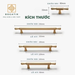 Tay nắm cửa tủ ngăn kéo tay nắm tủ chất liệu hợp kim phong cách Bắc Âu hiện đại