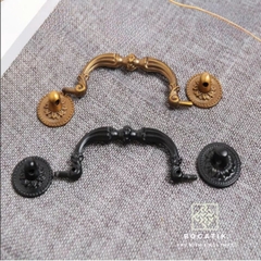 Tay nắm cửa tủ ngăn kéo tay nắm tủ bếp chất liệu hợp kim nhôm phong cách cổ điển tiện lợi