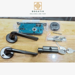 Khoá cửa phân thể, tay nắm cửa gạt OLIVER loại phổ thông dùng cho công trình, phòng ngủ