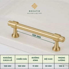 Tay nắm tủ ĐỒNG THAU, tay nắm tủ quần áo tủ bếp phong cách hiện đại sang trọng đẳng cấp DT817