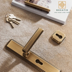 Khóa cửa lớn kiểu Trung Quốc mới mở rộng cửa im lặng tay nắm cửa trong nhà phòng ngủ khóa cửa gỗ DTD719