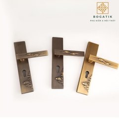 Khóa cửa lớn kiểu Trung Quốc mới mở rộng cửa im lặng tay nắm cửa trong nhà phòng ngủ khóa cửa gỗ DTD733