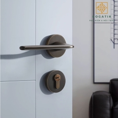 Khóa cửa phòng tách rời, im lặng  hoàn toàn bằng đồng sang trọng nhẹ nhàng DTD736