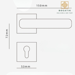Khóa cửa phòng tách rời, im lặng hoàn toàn bằng đồng sang trọng nhẹ nhàng DTD737