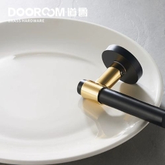 Tay nắm cửa gỗ, khóa cửa phân thể đồng thau cao cấp DR011