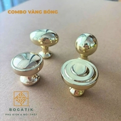 Núm tủ tay nắm cửa tủ ngăn kéo Bogatik núm tủ bếp chất liệu HỢP KIM NHIỀU MÀU hiện đại