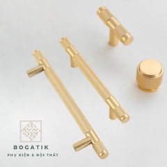 Tay nắm cửa tủ ngăn kéo, tay nắm tủ bếp chữ T hợp kim nhôm màu đen, vàng kim hiện đại mã TN08