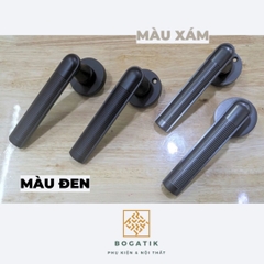 Khóa cửa tay gạt hợp kim kẽm hai màu sang trọng và hiện đại INDIANA