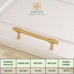 Tay nắm tủ ĐỒNG THAU, tay nắm tủ quần áo tủ bếp phong cách hiện đại sang trọng đẳng cấp DT816