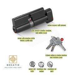 Tay nắm phân thể, khóa cửa tay gạt khóa cửa tròn AURA hợp kim nhôm, kiểu dáng hiện đại tối giản