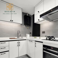 Tay nắm cửa tủ ngăn kéo tủ bếp hình chữ T chất liệu hợp kim kẽm màu đen kim hiện đại mã