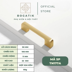 Núm cửa tủ ngăn kéo, tủ bếp hợp kim kẽm màu vàng kim nặng tay, cao cấp và hiện đại