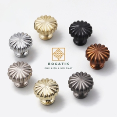 Núm tay cửa tủ ngăn kéo núm tay TRÒN bí ngô BOGATIK NHIỀU MÀU chất liệu HỢP KIM cao cấp