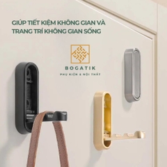 Móc treo gắn tường móc treo đồ GẬP 90 độ chất liệu HỢP KIM cao cấp tặng kèm KEO DÁN và ốc vít
