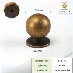 Tay nắm cửa tủ, tay nắm tủ màu Vintage, cổ điển cao cấp hợp kim kẽm siêu bền