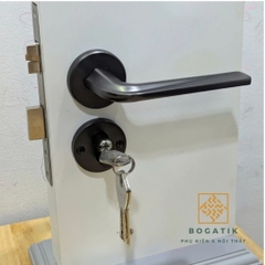 Khóa cửa tay gạt hợp kim kẽm hai màu sang trọng và hiện đại INDIANA