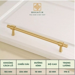 Tay nắm tủ ĐỒNG THAU, tay nắm tủ quần áo tủ bếp phong cách hiện đại sang trọng đẳng cấp DT816