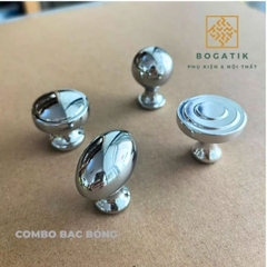 Núm tủ tay nắm cửa tủ ngăn kéo Bogatik núm tủ bếp chất liệu HỢP KIM NHIỀU MÀU hiện đại
