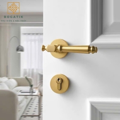 Tay nắm phân thể chất liệu đồng thau phong cách Indochine Charm DT704