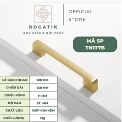 Núm cửa tủ ngăn kéo, tủ bếp hợp kim kẽm màu vàng kim nặng tay, cao cấp và hiện đại