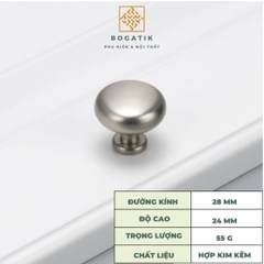 Tay nắm cửa tủ ngăn kéo, tay nắm tủ bếp hợp kim kẽm màu BẠC NIKEL nặng tay cao cấp và hiện đại