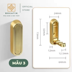 Móc treo gắn tường móc treo đồ GẬP 90 độ chất liệu HỢP KIM cao cấp tặng kèm KEO DÁN và ốc vít