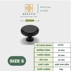 Tay nắm cửa tủ ngăn kéo tủ bếp hình chữ T chất liệu hợp kim kẽm màu đen kim hiện đại mã