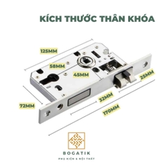 Khoá cửa tay gạt khóa cửa gỗ OPERA công trình chất liệu hợp kim nhôm 3 MÀU tinh tế và chất lượng tốt