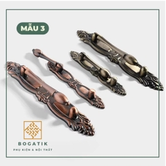 Tay nắm cửa tủ, ngăn kéo, tay nắm cửa gỗ CỔ ĐIỂN chất liệu HỢP KIM màu ĐỒNG tinh tế, thẩm mỹ