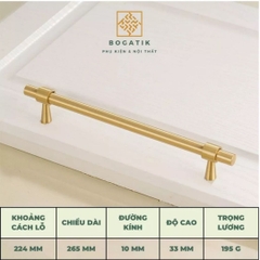 Tay nắm tủ ĐỒNG THAU, tay nắm tủ quần áo tủ bếp phong cách hiện đại sang trọng đẳng cấp DT816