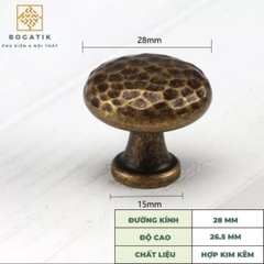 Tay nắm cửa tủ, tay nắm tủ màu Vintage, cổ điển cao cấp hợp kim kẽm siêu bền