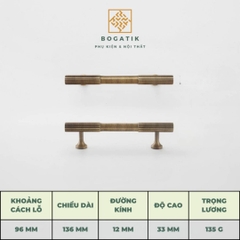 Tay nắm tủ ĐỒNG THAU, tay nắm cửa tủ bếp, tủ quần áo cao cấp, hàng có sẵn DT810