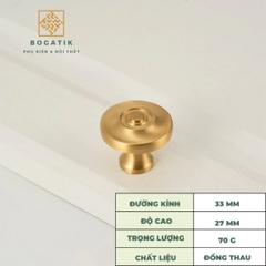 Núm tay nắm tủ bếp, tay nắm tủ quần áo nhiều kiểu dáng, kích thước chất liệu đồng thau cao cấp