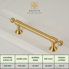 Tay nắm cửa tủ ngăn kéo, tay nắm tủ bếp chất liệu đồng thau cao cấp nhiều mẫu mã kích thước DT01