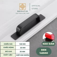 Tay nắm cửa tủ ngăn kéo tay nắm tủ bếp dùng keo dính không bắt vít đục lỗ tiện lợi hợp kim nhôm chất lượng tốt