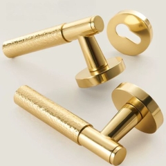 Tay nắm cửa gỗ, khóa cửa phân thể đồng thau cao cấp DR003