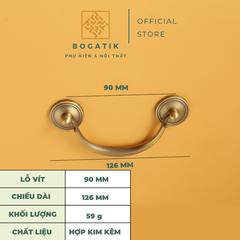 Tay nắm cửa tủ phong cách ANTIQUE hiện đai chất liệu hợp kim KẼM chất lượng cao Vintage