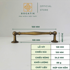 Tay nắm cửa tủ phong cách ANTIQUE hiện đai chất liệu hợp kim KẼM chất lượng cao Vintage