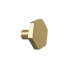 Núm tủ đồng thau hình ngũ giác HEXAGON