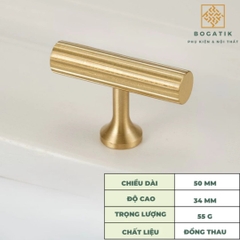 Tay nắm tủ ĐỒNG THAU DT809, tay nắm tủ quần áo tủ bếp phong cách hiện đại sang trọng đẳng cấp