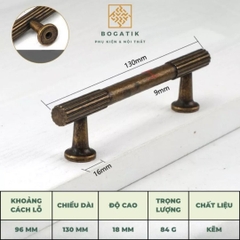 Tay nắm cửa tủ, tay nắm tủ màu Vintage, cổ điển cao cấp hợp kim kẽm siêu bền