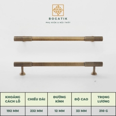 Tay nắm tủ ĐỒNG THAU, tay nắm cửa tủ bếp, tủ quần áo cao cấp, hàng có sẵn DT810