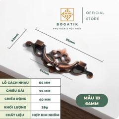 Tay nắm cửa tủ, ngăn kéo, tay nắm cửa gỗ CỔ ĐIỂN chất liệu HỢP KIM màu ĐỒNG tinh tế, thẩm mỹ