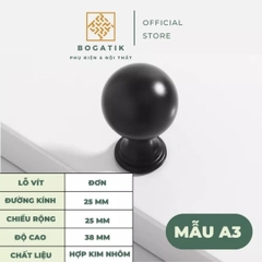 Núm tủ tay nắm cửa tủ ngăn kéo Bogatik núm tủ bếp chất liệu HỢP KIM NHIỀU MÀU hiện đại