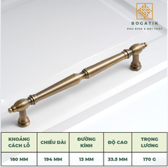 Tay cầm bằng đồng đồng nguyên chiếc, tay cầm tủ quần áo, tay nắm cửa, tay nắm tủ retro kiểu Mỹ, tủ quần áo kiểu Pháp cổ