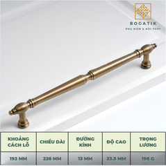 Tay cầm bằng đồng đồng nguyên chiếc, tay cầm tủ quần áo, tay nắm cửa, tay nắm tủ retro kiểu Mỹ, tủ quần áo kiểu Pháp cổ