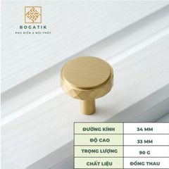 Tay nắm bằng đồng thau nhà sản xuất hiện đại đơn giản tay nắm bằng đồng Bắc Âu cửa ra vào và cửa sổ tủ quần