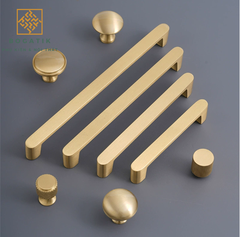 Tay cầm bằng đồng acrylic hiện đại tối giản ngăn kéo tủ giày tủ quần áo cửa Bắc Âu nhẹ sang trọng